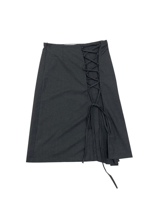 Falda Poesía Gris Oxford