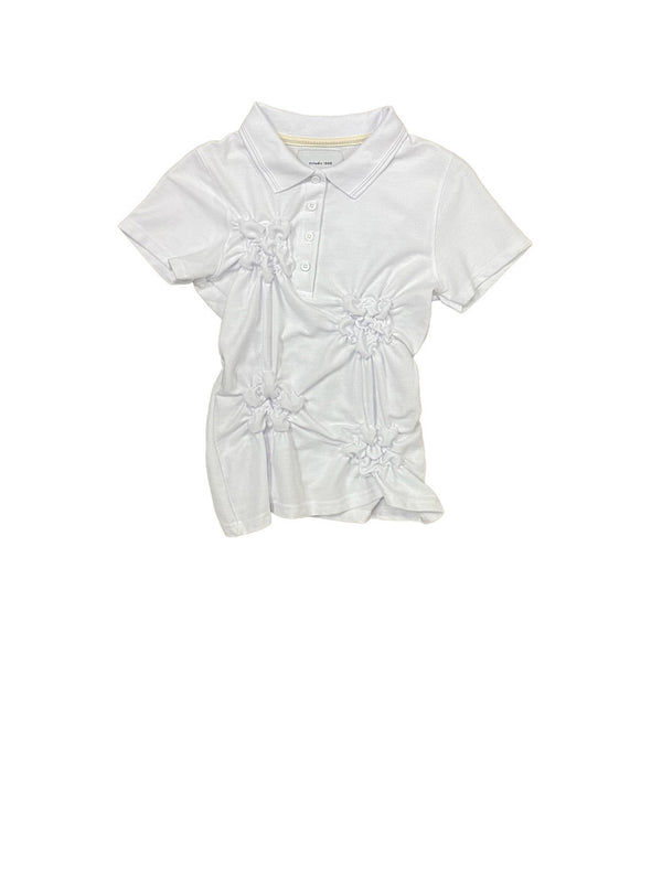 Flor Polo - Blanca ; Fit: mujer