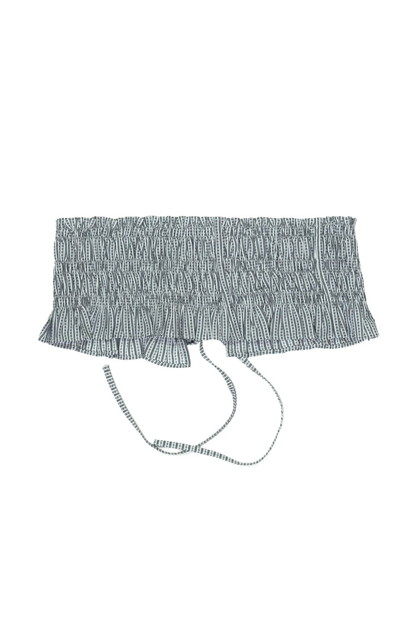 Mini Olan Belt - Gris a rayas