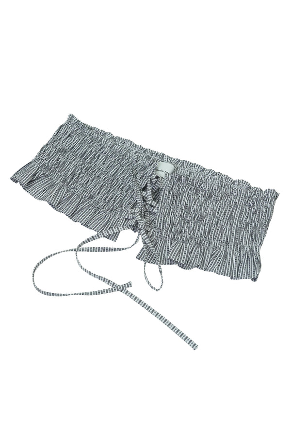 Mini Olan Belt - Gris a rayas