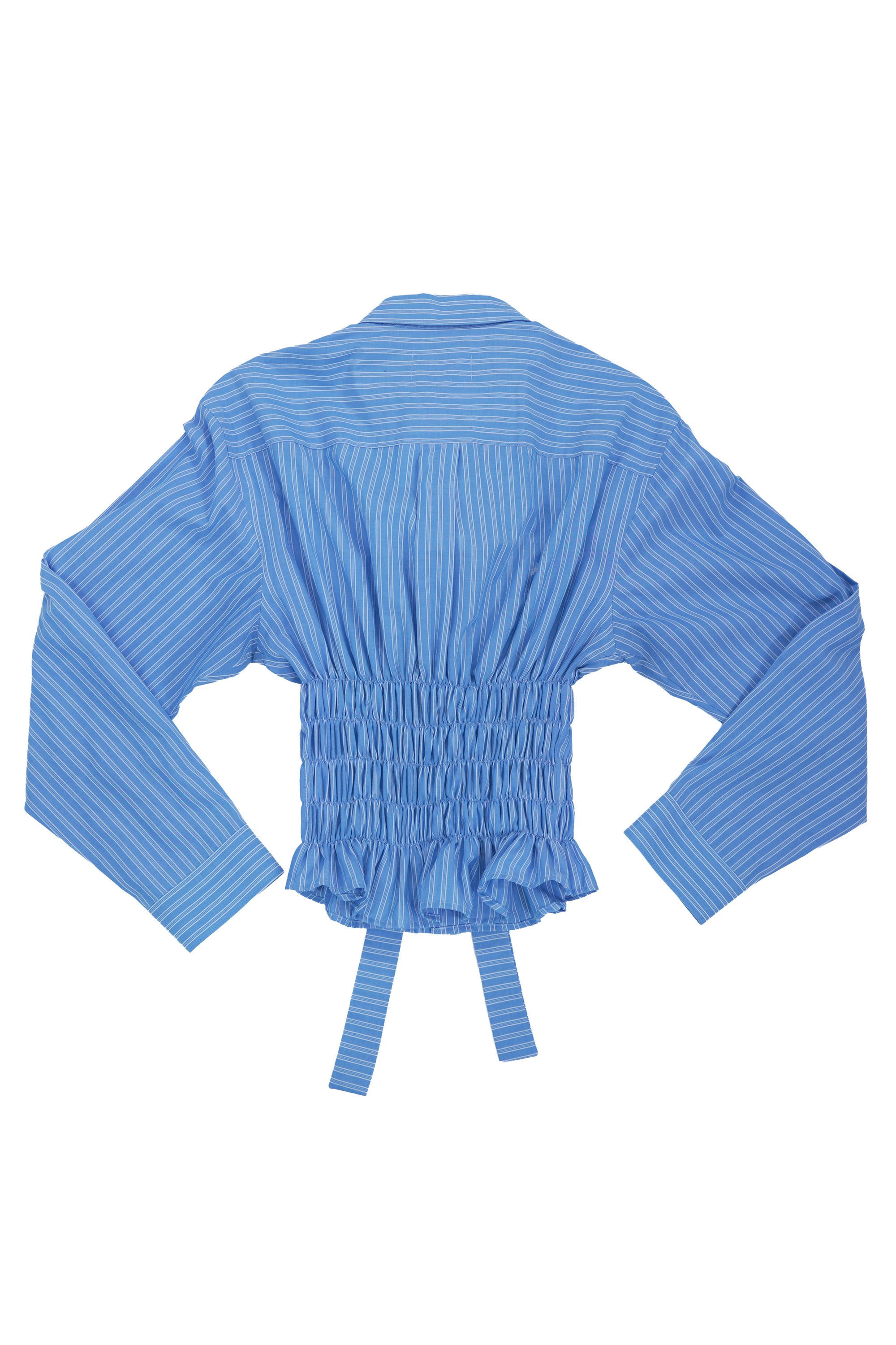 Camisa Corset - Azul a rayas