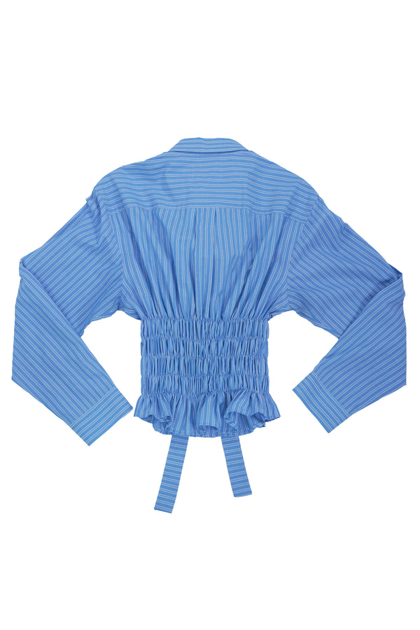 Camisa Corset - Azul a rayas