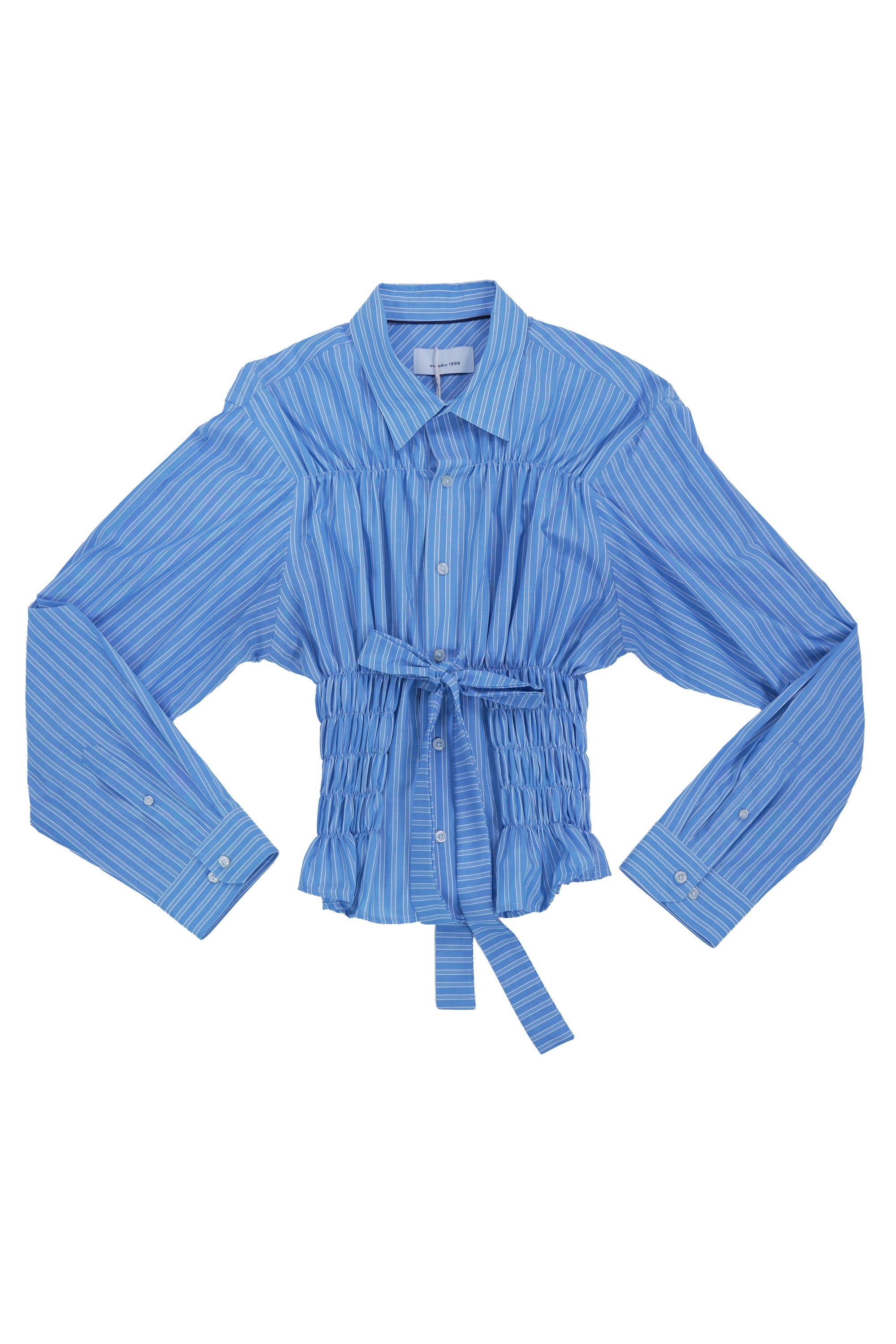 Camisa Corset - Azul a rayas