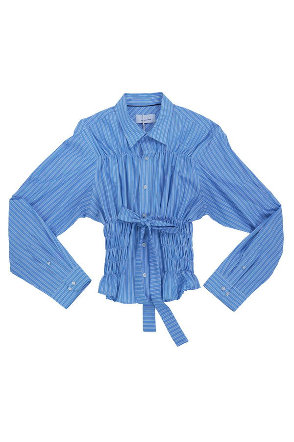 Camisa Corset - Azul a rayas