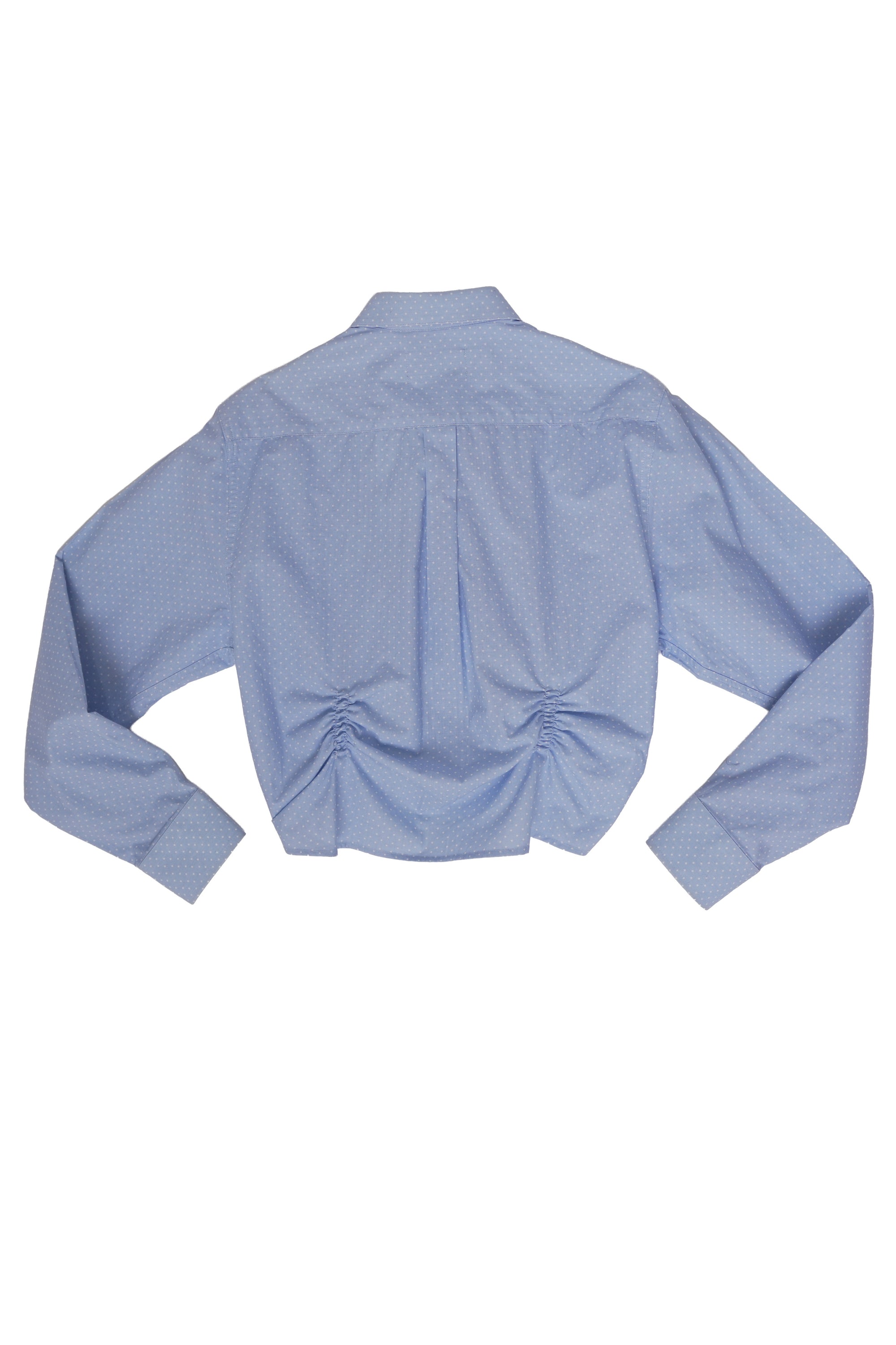 Valentine's Shirt - Blue with White Dots