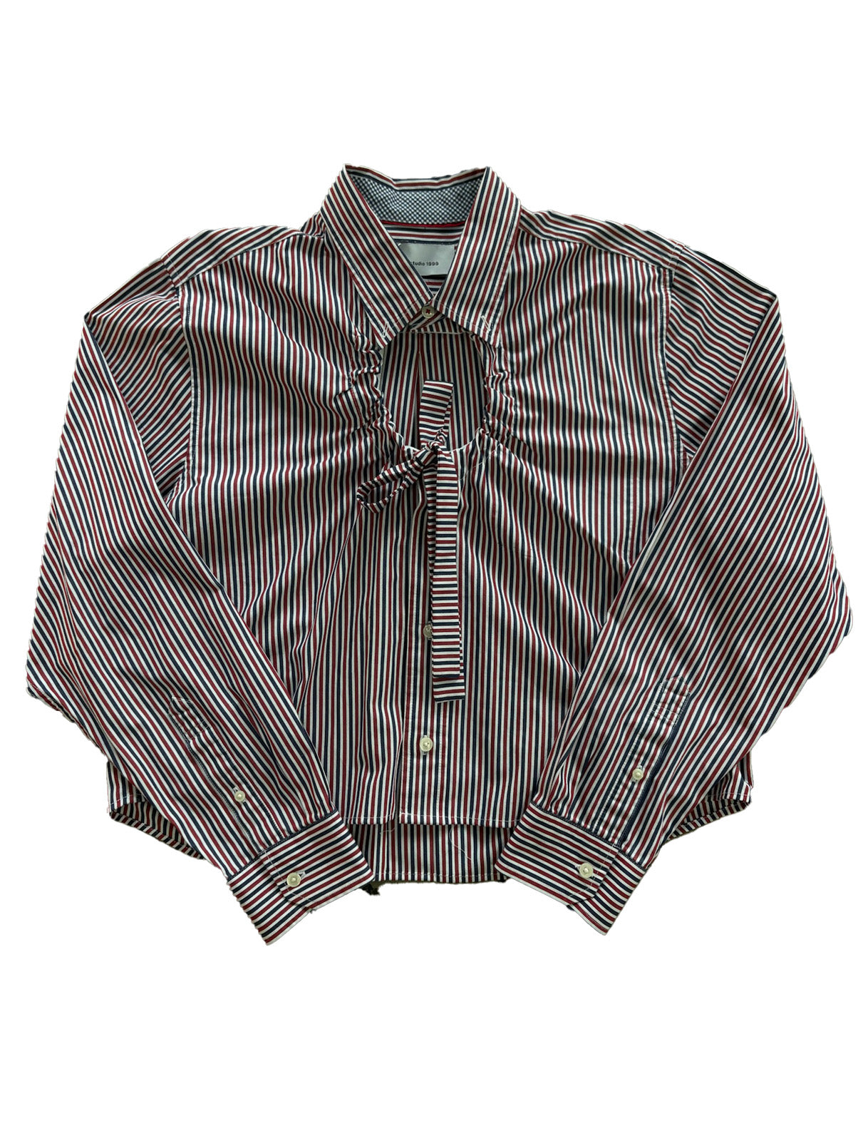 Camisas Ventana - Rayas rojo y azul